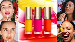 NewClarins Lip Comfort Oil  Power of ColorNew Makeup Releases 2024Makeup News 2024Beauty Addict [upl. by Lodie]