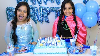 حفلة عيد ميلاد آنا والسا  happy birthday elsa and anna [upl. by Scammon470]