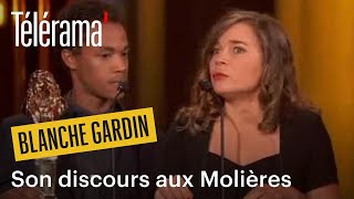 Aux Molières Blanche Gardin tacle les défenseurs de Roman Polanski [upl. by Kenric]