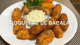 Croquetas De Bacalao  Cocina Con Fujita [upl. by Lib]