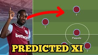 Does Michael Antonio Start  Predicted XI  Tottenham Hotspur vs West Ham [upl. by Ban720]