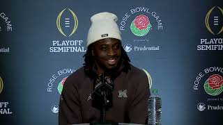 Rose Bowl Michigan Safety Rod Moore Talks Bama [upl. by Anytsyrk107]