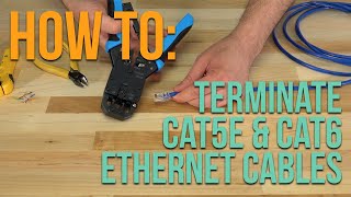 UPDATE  How to Terminate an Ethernet Cable w RJ45 Connectors [upl. by Matusow]