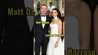 Matt Damon and Luciana Barroso 19 Years Of Marriage 2005  2024Presentcelebrity hollywood [upl. by Eliades]