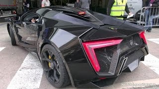 34 Million Lykan HyperSport by WMotors  driving on the road in Monaco [upl. by Eyllom]