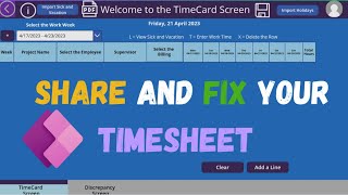 Share and Fix Your PowerApps Timesheet [upl. by Nadabus]