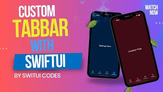 Custom Tab Bar in SwiftUI  Build a Custom iOS Tab Bar from Scratch [upl. by Morez]