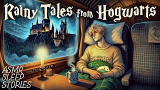 Magical Tales from Hogwarts  Cozy Rainy Ambience amp Sounds  Harry Potter Fantasy Bedtime Stories [upl. by Nahpos]