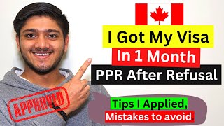 PPR after Refusal  Process After REFUSAL of CANADA  Canada student Visa Rejection  Refusal to PPR [upl. by Corrianne111]