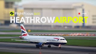 Heathrow Airport Live STRONG WINDS Tuesday 9th April 2024 [upl. by Siddon]