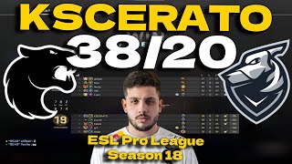 CSGO POV FURIA KSCERATO 3820 vs Grayhound Inferno  ESL Pro League Season 18 [upl. by Anaerdna]