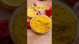 Linsen Curry Aufstrich Ein herzhaft köstlicher Brotaufstrich aus roten Linsen gesund und vegan [upl. by Enaej]