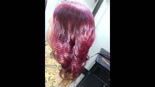 Burgundy Base Color With Red Highlights [upl. by Hilarius664]