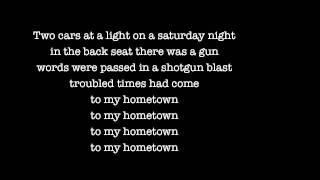 Bruce Springsteen  My hometown Lyrics [upl. by Ahsael]