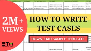 How To Write TEST CASES In Manual Testing  Software Testing [upl. by Steinway]