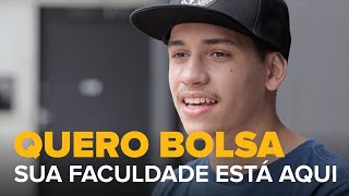 Quero Bolsa  Sua Faculdade Está Aqui [upl. by Eelahs]