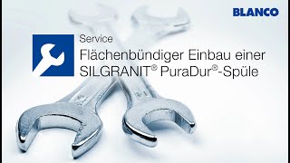 Flächenbündiger Einbau einer BLANCO Silgranitspüle [upl. by Ramled876]