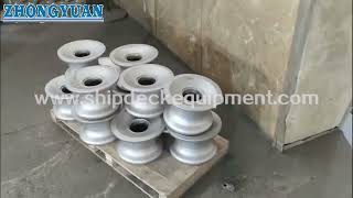 JIS F 2014 Form DF DS Closed Type 3 Rollers Shipside Fairlead Ship Mooring Equipment [upl. by Odrarebe856]