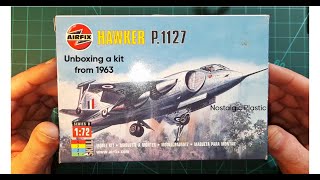 Airfix P1127 Unboxing a 60 year old kit 172 [upl. by Sholem357]