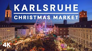 Karlsruhe the Most Beautiful Christmas Market in South Germany 2022🎄4KHDR Walking Tour [upl. by Locke]