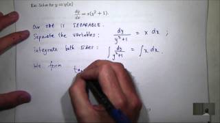 Separable Differential Equations [upl. by Deery850]