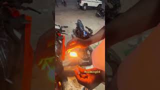 Duke 390 Smoking 🚭 automobile motorcycle rider bikerider streetracer crash duke390gen3 bike [upl. by Ycniuqal]