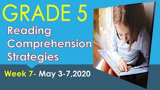 READING COMPREHENSION TIPS AND STRATEGIESWEEK 5GRADE 5 [upl. by Eatnad]