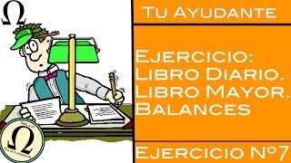 7 El dueño aportó nuevo capital  Ejercicio Libro Diario amp Mayor 1 [upl. by Yecats]