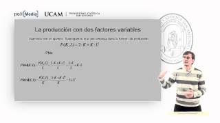 Microeconomía II  La tecnología de producción 5  Alfonso Rosa García [upl. by Toshiko]