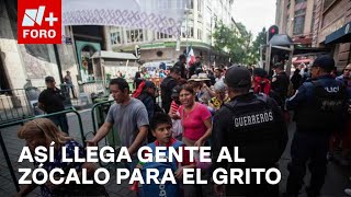 Comienza a llegar gente al Zócalo para último grito de AMLO  Las Noticias [upl. by Riaj]