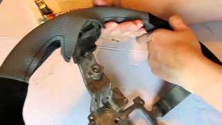 RedlineGoods custom steering wheel wrap installation 1  preparation [upl. by Higgins]