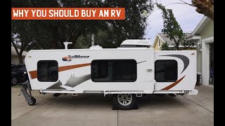 Why WE bought an RV CAMPER and WHY YOU SHOULD TOO [upl. by Retsae]