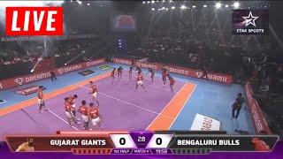 🔴 PKL Live Gujarat Giants vs Bengaluru Bulls Live  GUJ vs BLR  PKL Live Match Today – PKL 2024 [upl. by Atnoved]