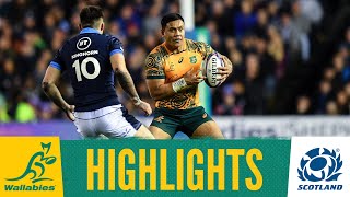 HIGHLIGHTS  Scotland vs Wallabies  2022 Spring Tour [upl. by Atinnor21]