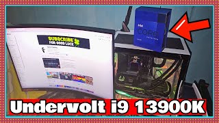 How To Undervolt i9 13900k for more FPS and LOWER Temps in all Games [upl. by Anaiv]