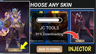 JC TOOLS BEST ML INJECTOR All skin inject  How To used jc tools injector free skin 🤪 Mobile legend [upl. by Edlyn]