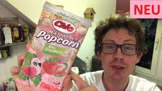 Chio Popcorn Very Strawberry Die Limited ErdbeereEdition für die Mikrowelle im Test [upl. by Harbird]