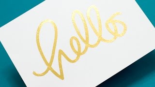 5 Ways to Add Gold Foil [upl. by O'Neil]