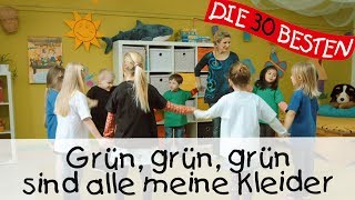 👩🏼 Grün grün grün sind alle meine Kleider  Singen Tanzen und Bewegen  Kinderlieder [upl. by Treb]