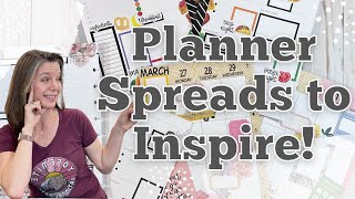 Planner Spreads to Inspire  Plan With Me  Custom Planner Spreads [upl. by Storfer152]