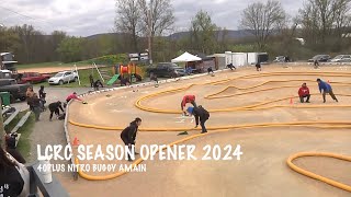 LCRC RACEWAY 2024 SEASON OPENER 40PLUS NITRO BUGGY AMAIN [upl. by Tnahsin935]