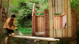 Manual sawmill I build my life in the forest Primitive technologies [upl. by Gomez129]