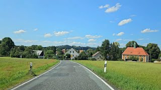 Driving in Germany 🇩🇪  DÜRRHENNERSDORF  One Of The Most Beautiful Village in Sachsen Germany  4K [upl. by Htaras73]