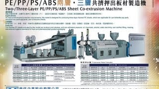 PPPEPSABS PlateBoard Extrusion塑料厚板材押出機 [upl. by Casandra]