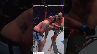 A Knockout and a Nut Shot at the Same Time in a PFL MMA Fight Crazy [upl. by Shulins]