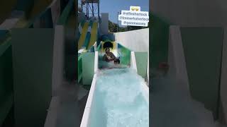 Allie Sherlock goes down the water slide on holiday [upl. by Arodaeht]