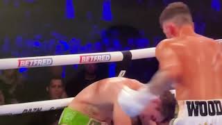 Slow Motion Leigh Wood vs Michael Conlon knockout shot [upl. by Schaab]