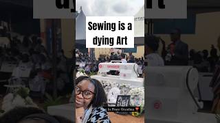 Sewing is a dying Art Gigantic sewing machine tombstone [upl. by Mather]