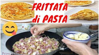 COME FARE LA FRITTATA DI PASTA ricetta facile e gustosa  primo piatto o piatto unico [upl. by Otecina]