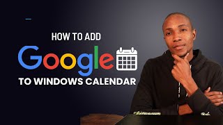 How To Add Google Calendar to Windows Calendar [upl. by Eldorado]